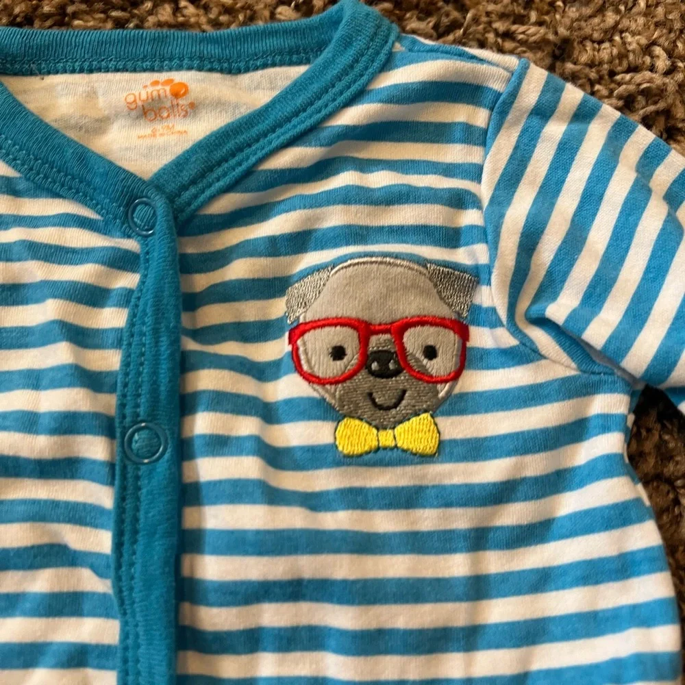 3 for $12 Blue Striped Kids One Piece